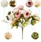 Silk Peony Bouquet – Vintage Artificial Peonies for Wedding, Home, and Office Decor
